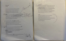 2 Lyric Session Sheets from the making of “Keep It Up, Kid”