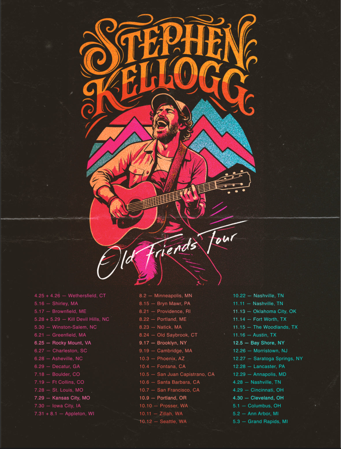Old Friends Tour Poster