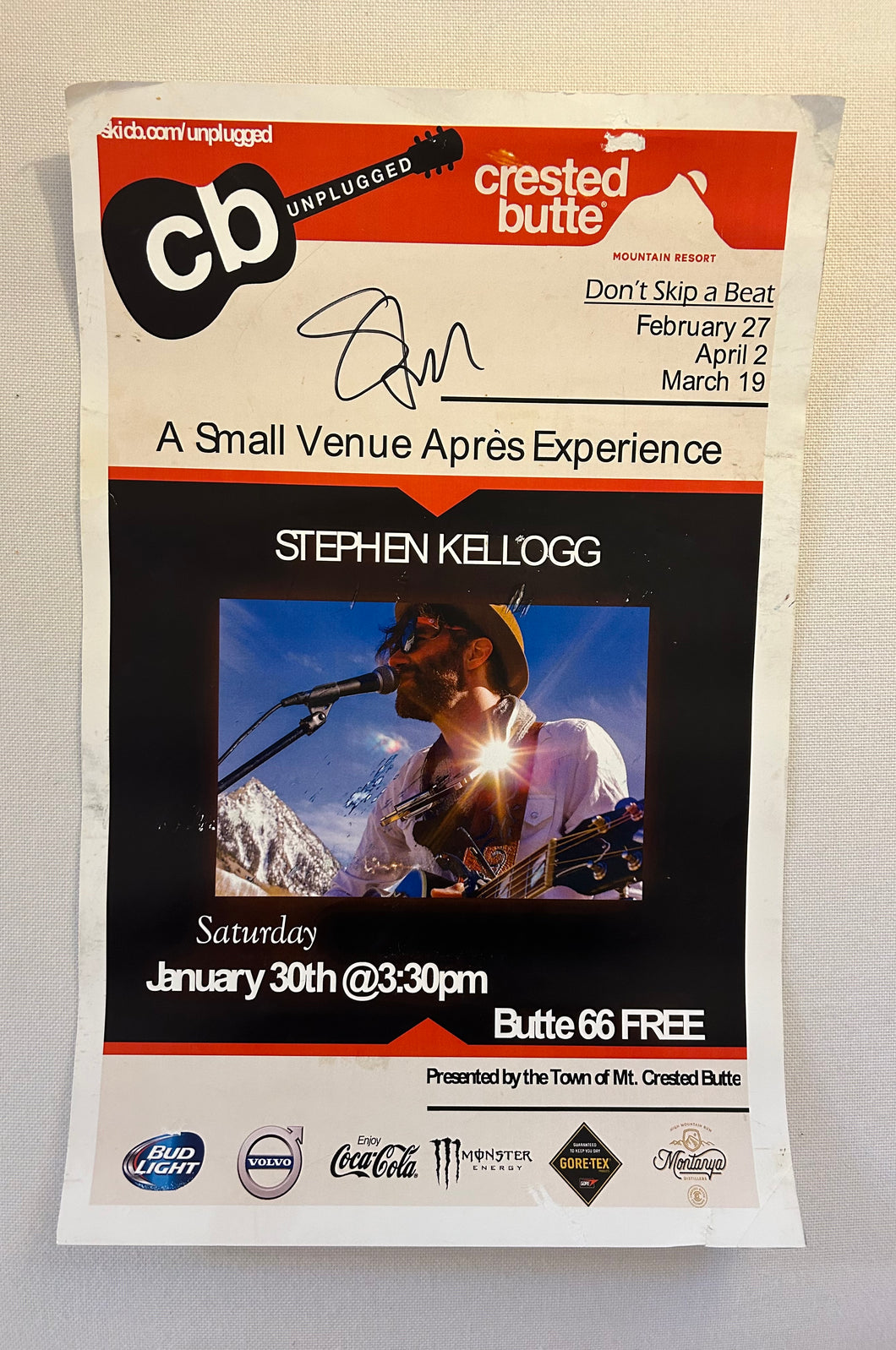 Crested Butte Colorado Tour Poster (January 30, 2019)