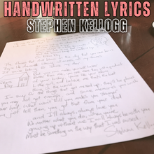 Handwritten Lyrics
